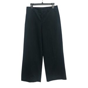 Vince Cotton Low Rise Wide Leg Pants Size 4 Navy Utilitarian